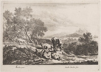 KG 03327
<br/>
Landschap met ploegende boer
<br/>
<em>Danckerts, Dancker (1633/34-1666)</em>
